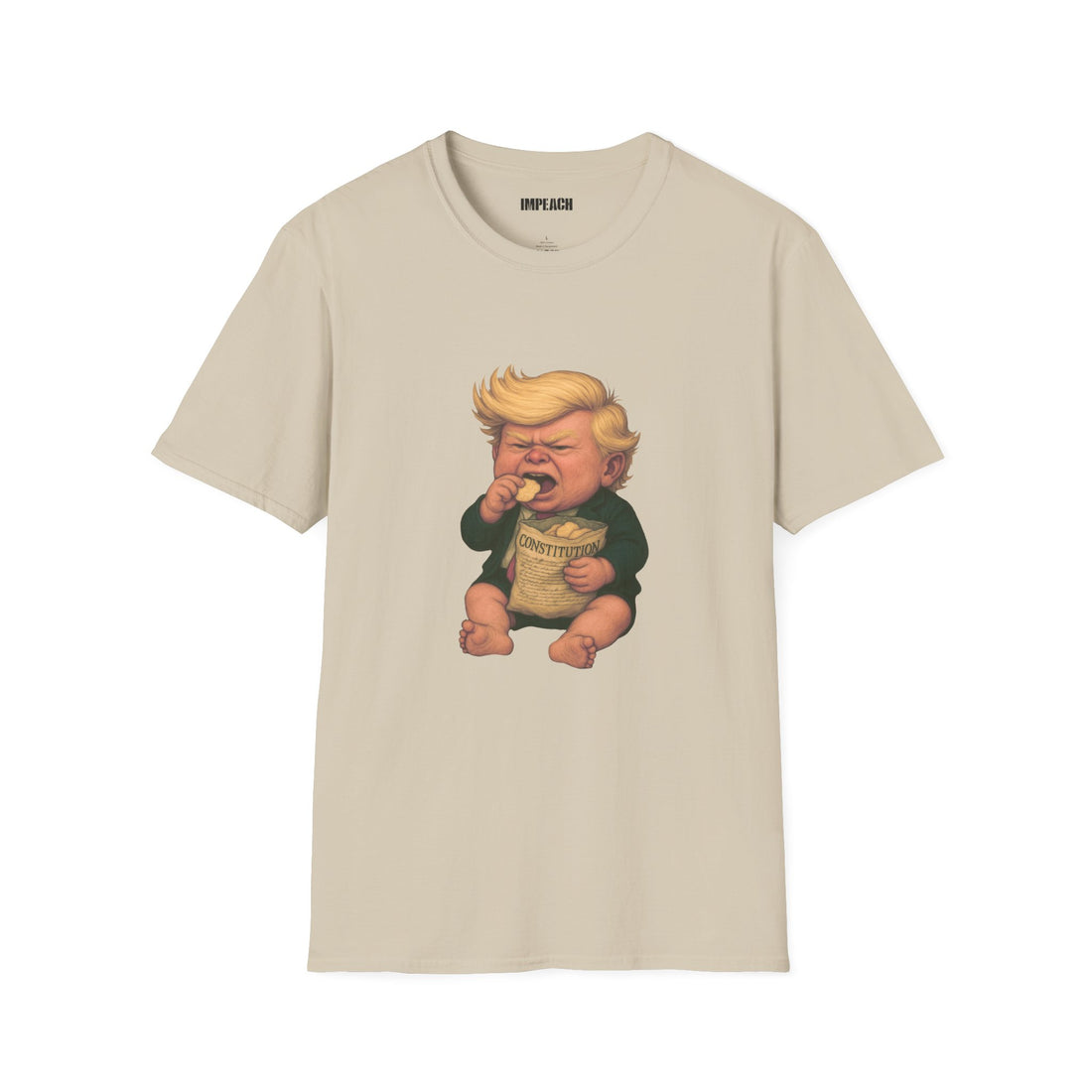 Jan 20 Anniversary Limited Drop | “Chips”｜"The Bigly Baby" Satire Tee | Softstyle Unisex