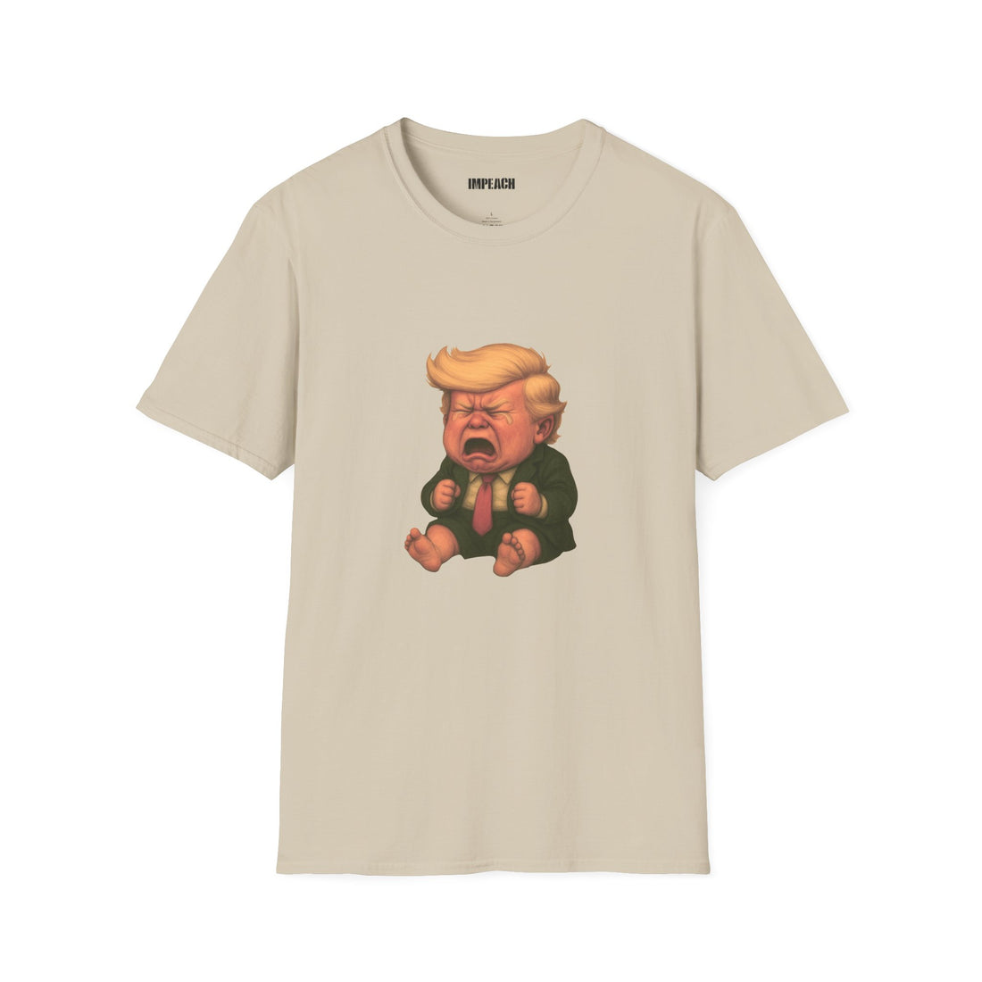 Jan 20 Anniversary Limited Drop | “Cry”｜"The Bigly Baby" Satire Tee | Softstyle Unisex